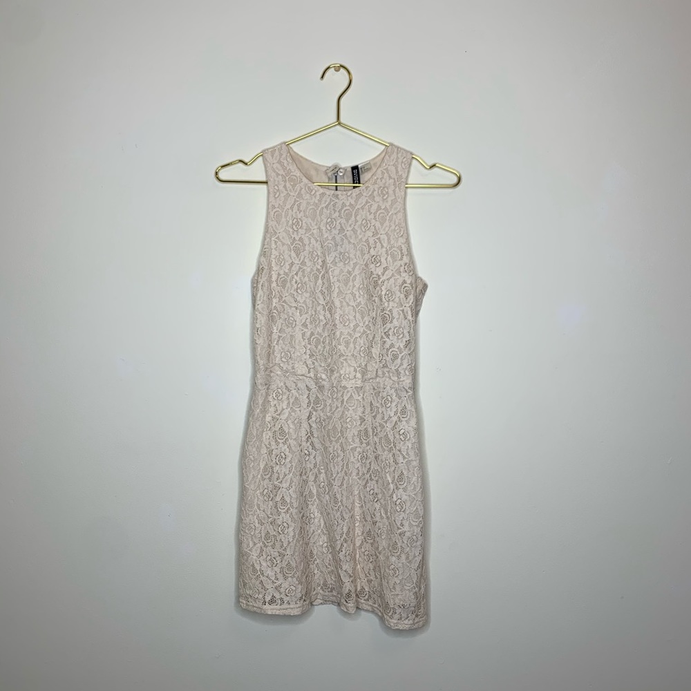 H&M • Off White Lace Dress